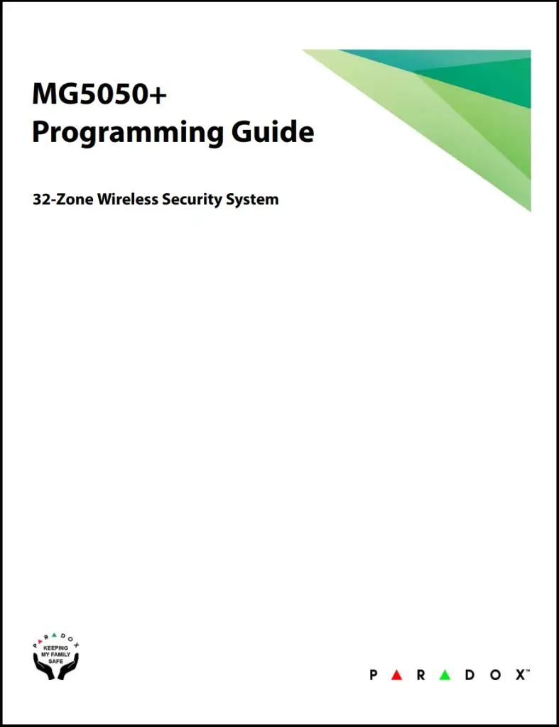 [MG - PROGRAMMING MANUAL] MG - PROGRAMMING MANUAL